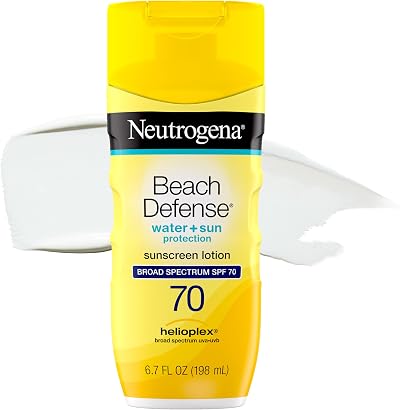 Neutrogena Beach Defense SPF 70 Sunscreen Lotion 6.7 oz Oil-Free Broad Spectrum