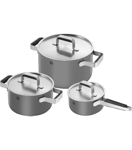 Amazon.com: Zwilling 5-Piece Pot-Set, with 4 Lids, Suitable for
