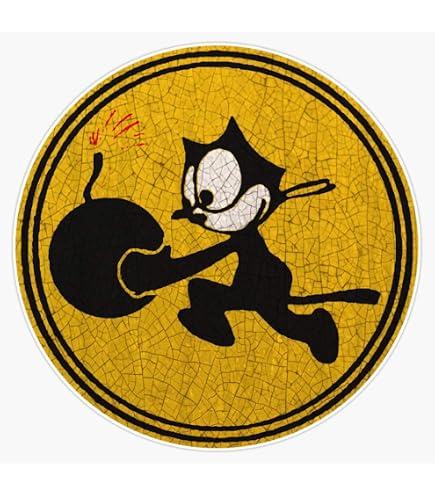 Amazon.com: Usn Black Cat Composite Squadron Vc-13 - Wwii Sticker