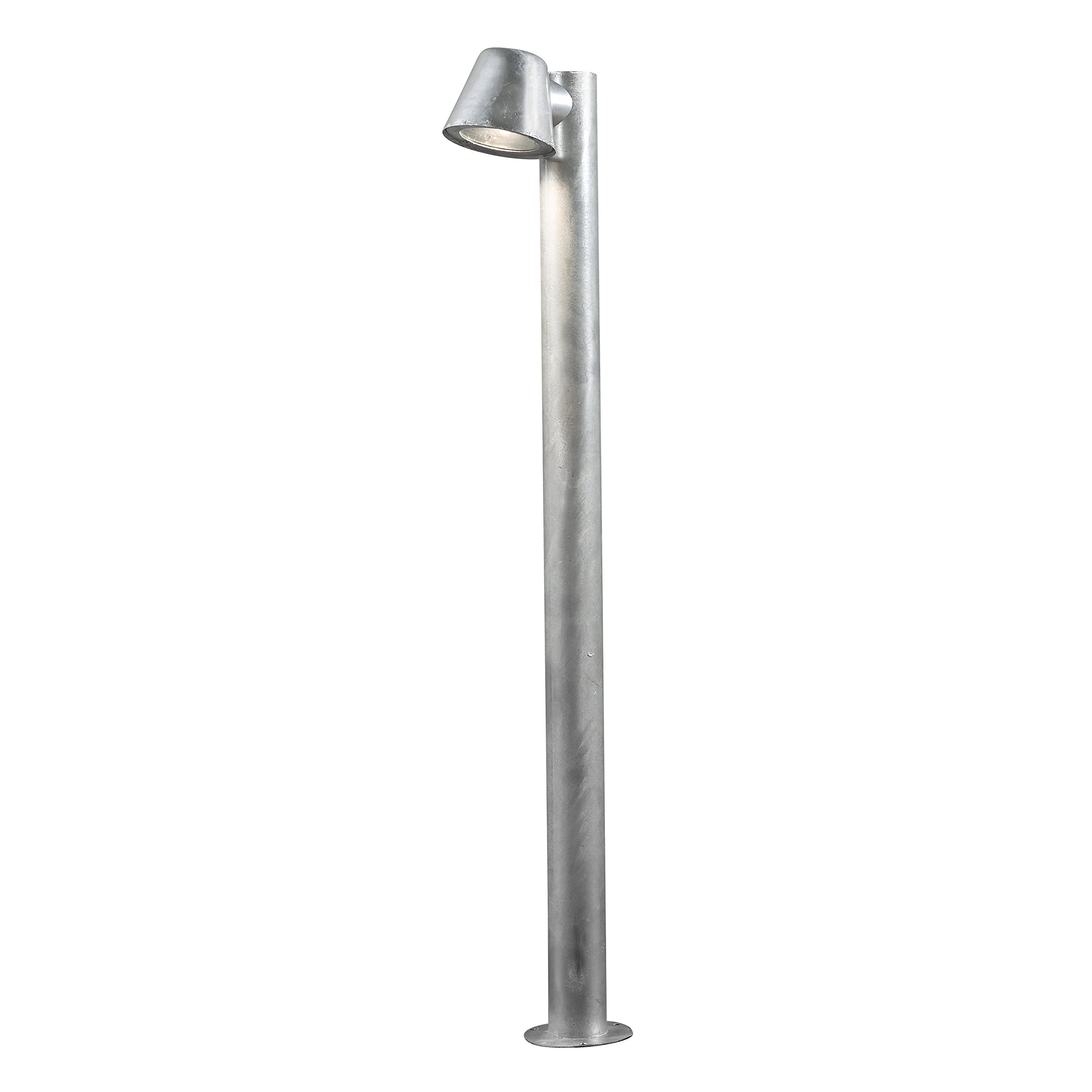 Konstsmide Metal Trieste Down Pathway Light - RAW Galvanised Steel, 7524-320