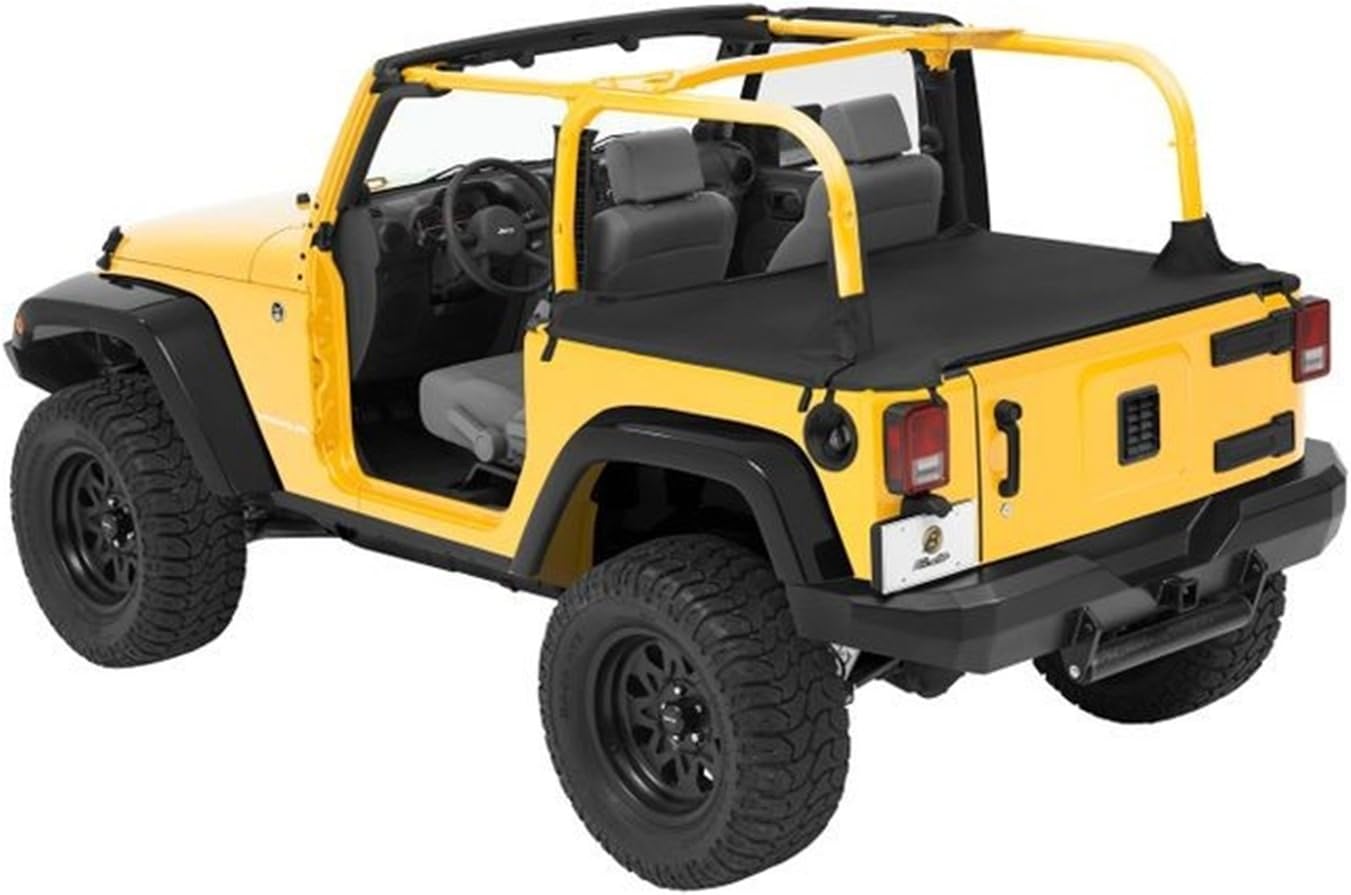 Amazon Com Bestop 9003135 Black Diamond Duster Deck Cover For 2007 2018 Wrangler Unlimited Automotive