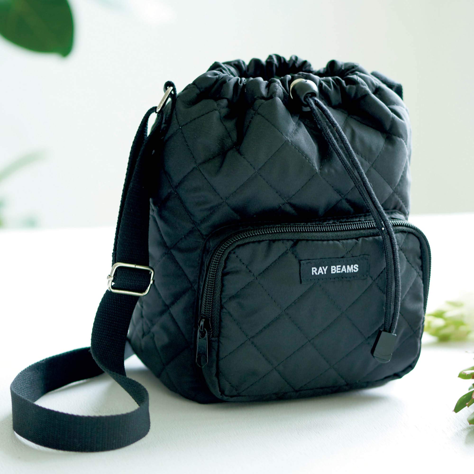 SPRiNG(スプリング)2020年9月号 雑誌付録 付録つき雑誌 Ray BEAMS(レイ ビームス)巾着ショルダーバッグ