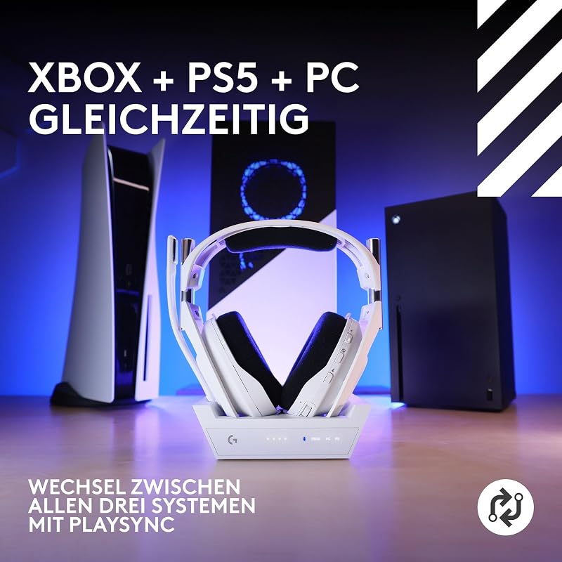 Astro A50 X Lightspeed, Kabelloses Gaming-Headset + Basisstation