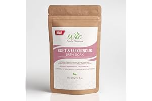 WIC Family Naturals - Soft & Luxurious Skin Softening Natural Bath Salts, 10 Treatments Per Bag - Jojoba and Colloidal Oatmea