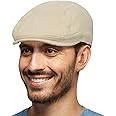 PanPacSight Men's Vintage Newsboy Gatsby Hat, Flat Ivy Cabbie Spring & Summer Light Weight Newsboy Cap for Men