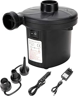 LEBEXY Elektrische Luftpumpe für Luftmatratze | Pumpe Luftmatratze | Pool Luftpumpe Elktro | Luftmatrazenpumpe Luftpumpe Matratze für Pool Schlauchboot Luftbett Gymnastikball