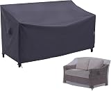 F&J Outdoors Garden Loveseat Cover 2 Seater Waterproof Grey 158x99x61/89