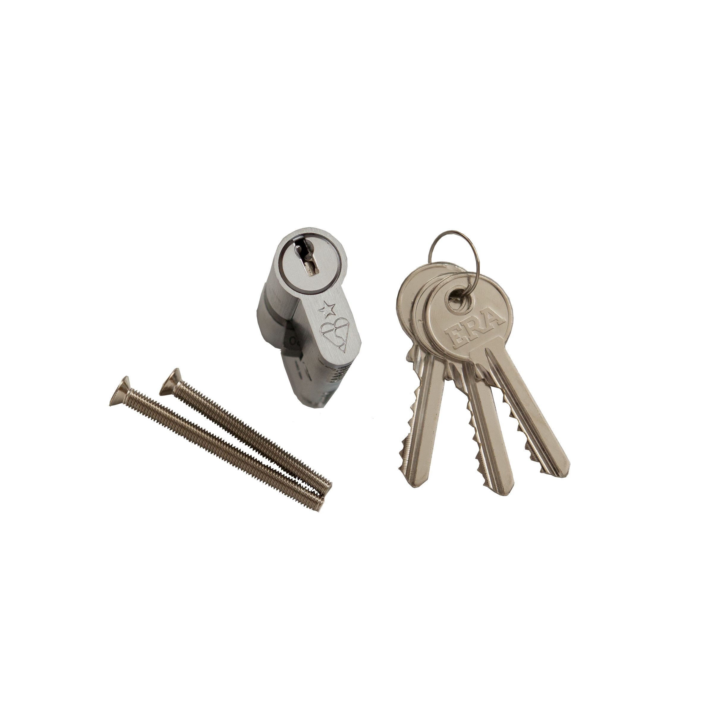 ERA BS-4055-51 40 x 55mm 6-Pin Euro Double Cylinder - Satin