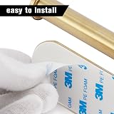 YUET Wall Mounted Toilet Roll Holder, Self Adhesive Gold SUS304 Stainless Steel view 5