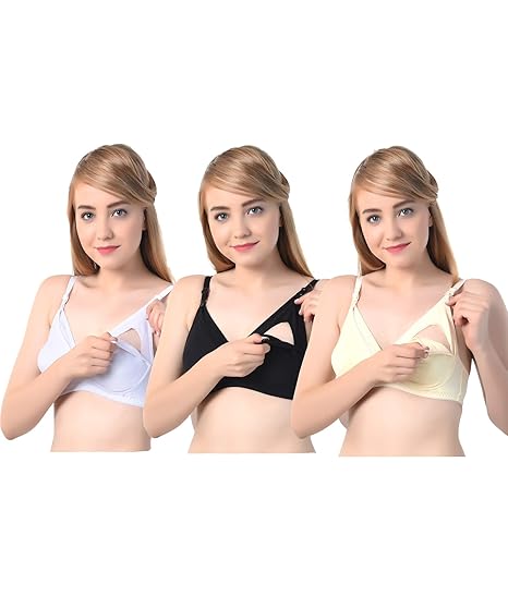 Breastfeeding Maternity Bra for Women's Pack of 3