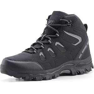 EXETROL Lightweight Waterproof Hiking Shoes for Men,Anti-Slip Trail Sneakers with Durable Toe Protection,Breathable Outdoor T