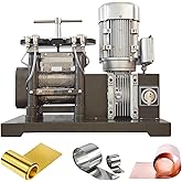 HayWHNKN Electric Jewelry Rolling Mill Machine 5.51''/140mm Jewelry Making Flake Pressing Machine Single Head Jewelry Press Gold Making for Gold, Silver, Copper 1.5HP 110V 1.5KW