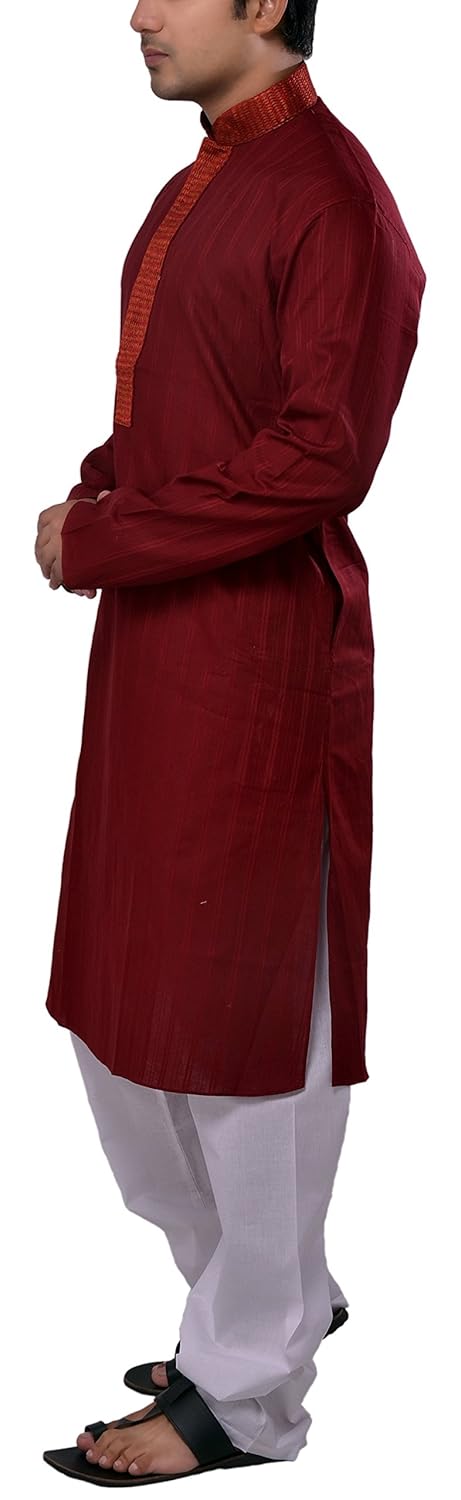 manyavar men's cotton kurta pyjama