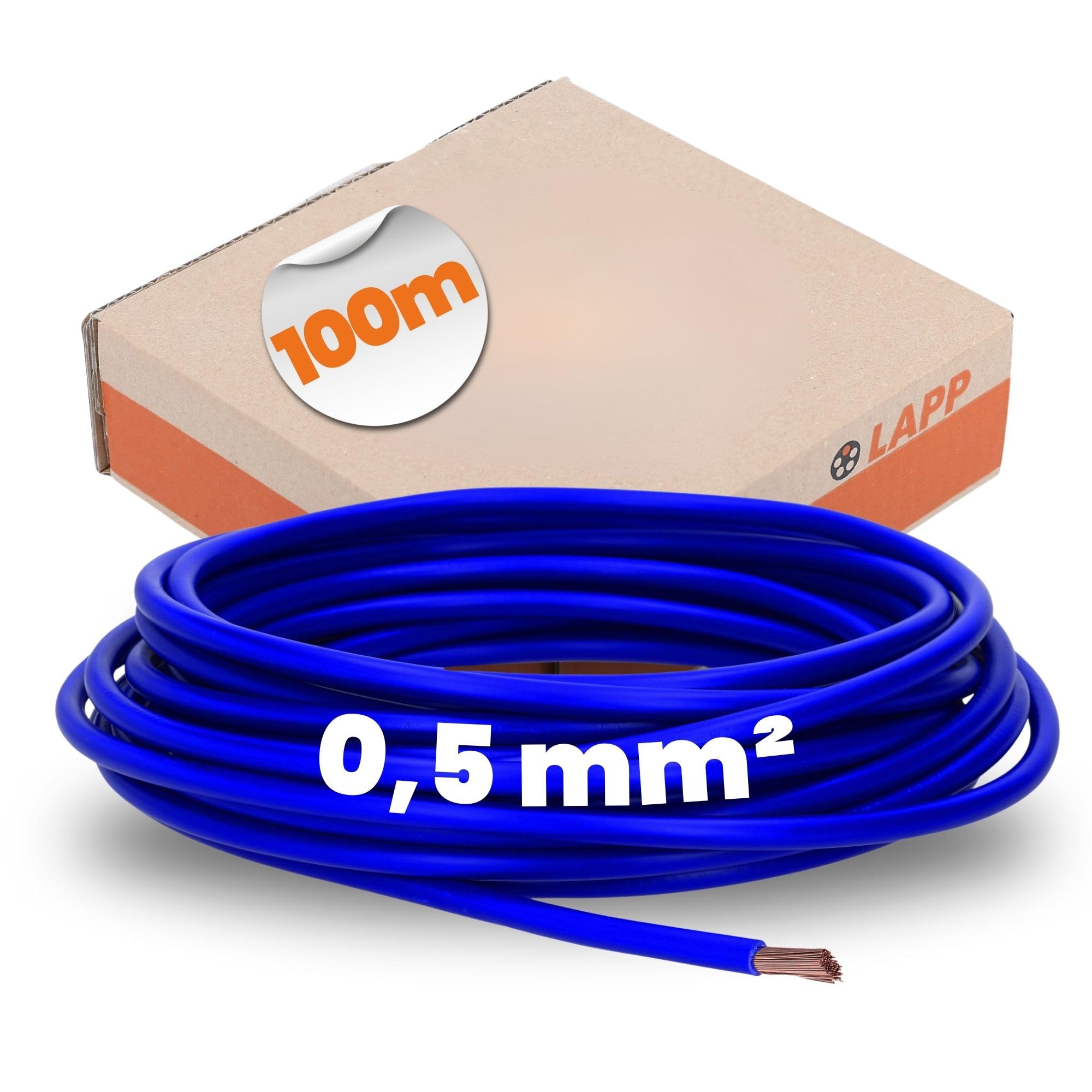 Lapp Cable PVC Cable H05V-K 1 x 0.5 mm² 100 m Ultramarine Blue