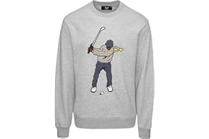 Eastside Golf Premium Swingman Embroidered Crewneck Sweatshirt, Soft Cotton‑Blend Fleece, Classic‑Fit Warm Everyday Layer