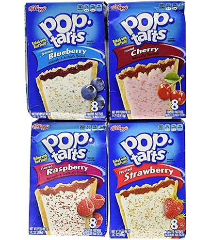 Amazon.com: PopTarts Toaster Pastries Variety Pack 32 Pastries Net Wt 54.1  Ounce