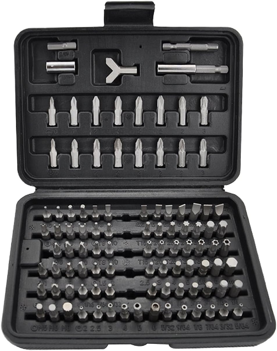 Uniteco 100Pcs Screwdriver Bit Set All Purpose Security Bit Set with