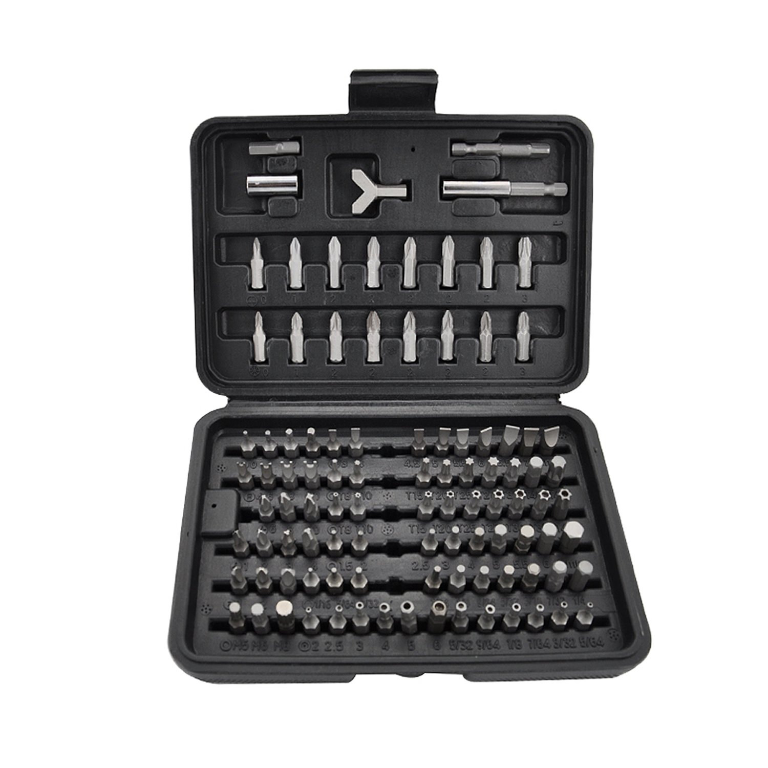 Werktough PT001 100-Piece Screwdriver Bit Set All Purpose Security Bit Set with Tough Case