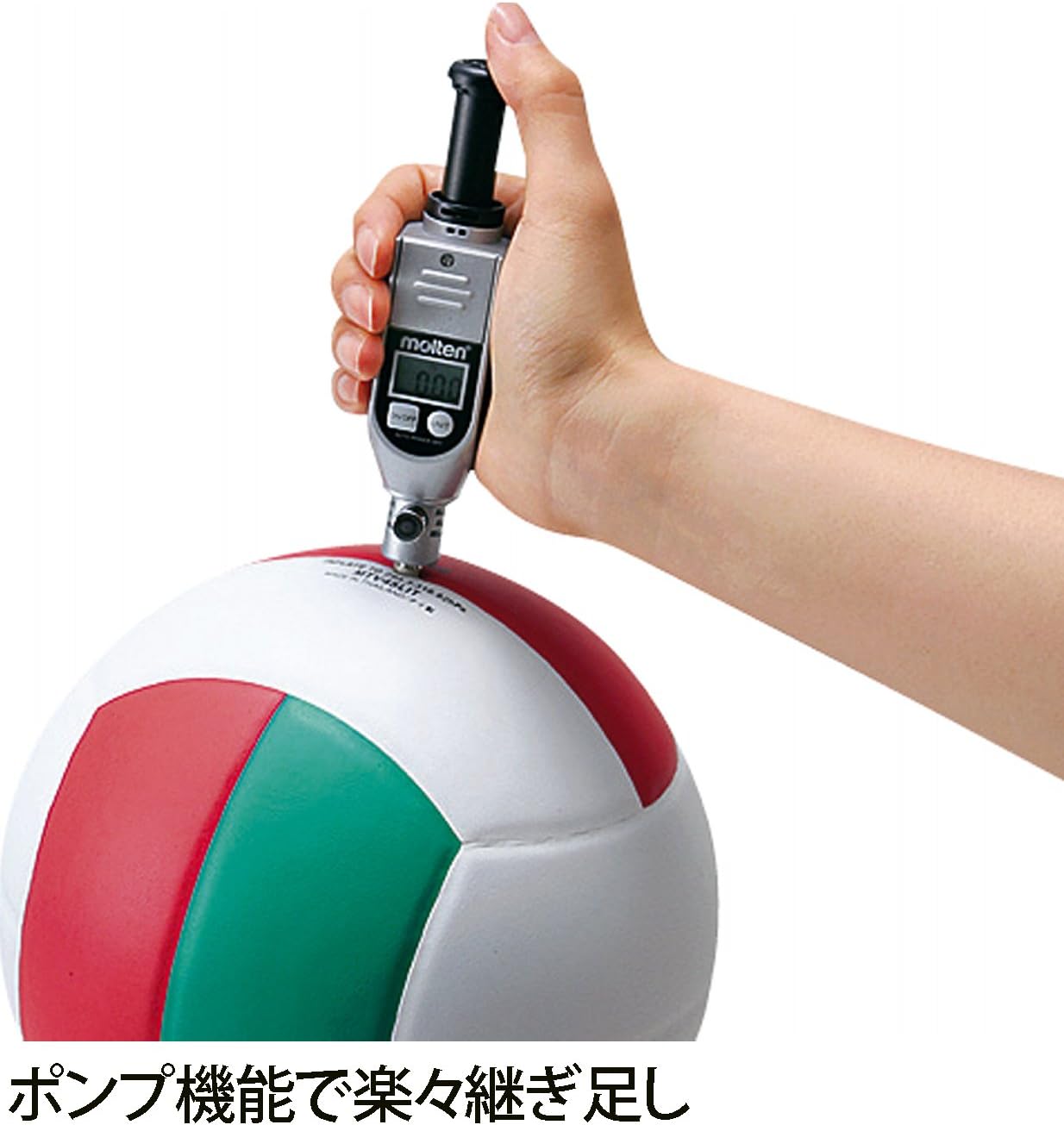 Amazon Molten モルテン ミニポンプ付きデジタル圧力計 Pgp モルテン Molten 空気入れ 空気針 Amazon Molten モルテン ミニポンプ付きデジタル圧力計 Pgp モルテン Molten 空気入れ 空気針
