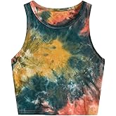 SweatyRocks Women's Casual Sleeveless Round Neck Workout Crop Tank Top Shirts