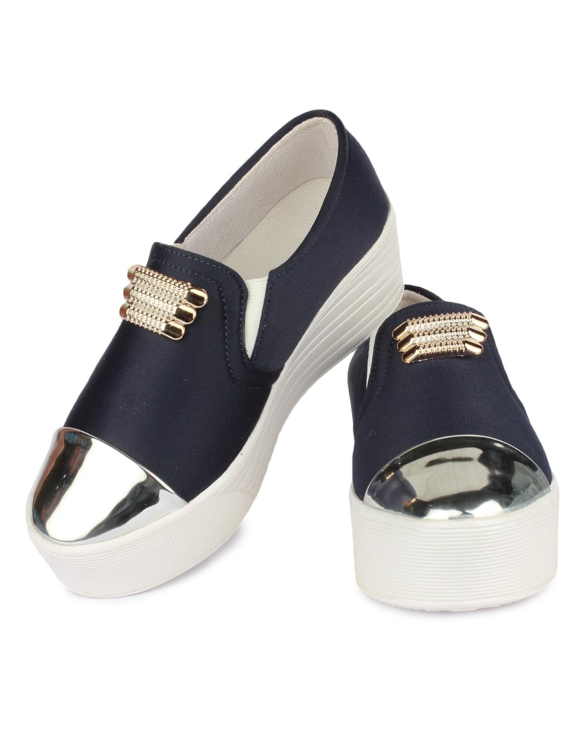 zapatoz womens fabric blue color casual shoe