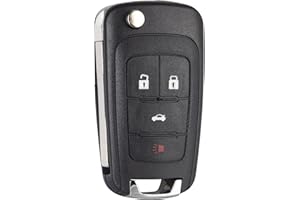JUGMEW Key Fob Replacement Compatible with Chevy Cruze/Camaro/Equinox/Impala/Malibu/Sonic//GMC Car Key Keyless Entry Remote Control for OHT01060512(1-Pack)