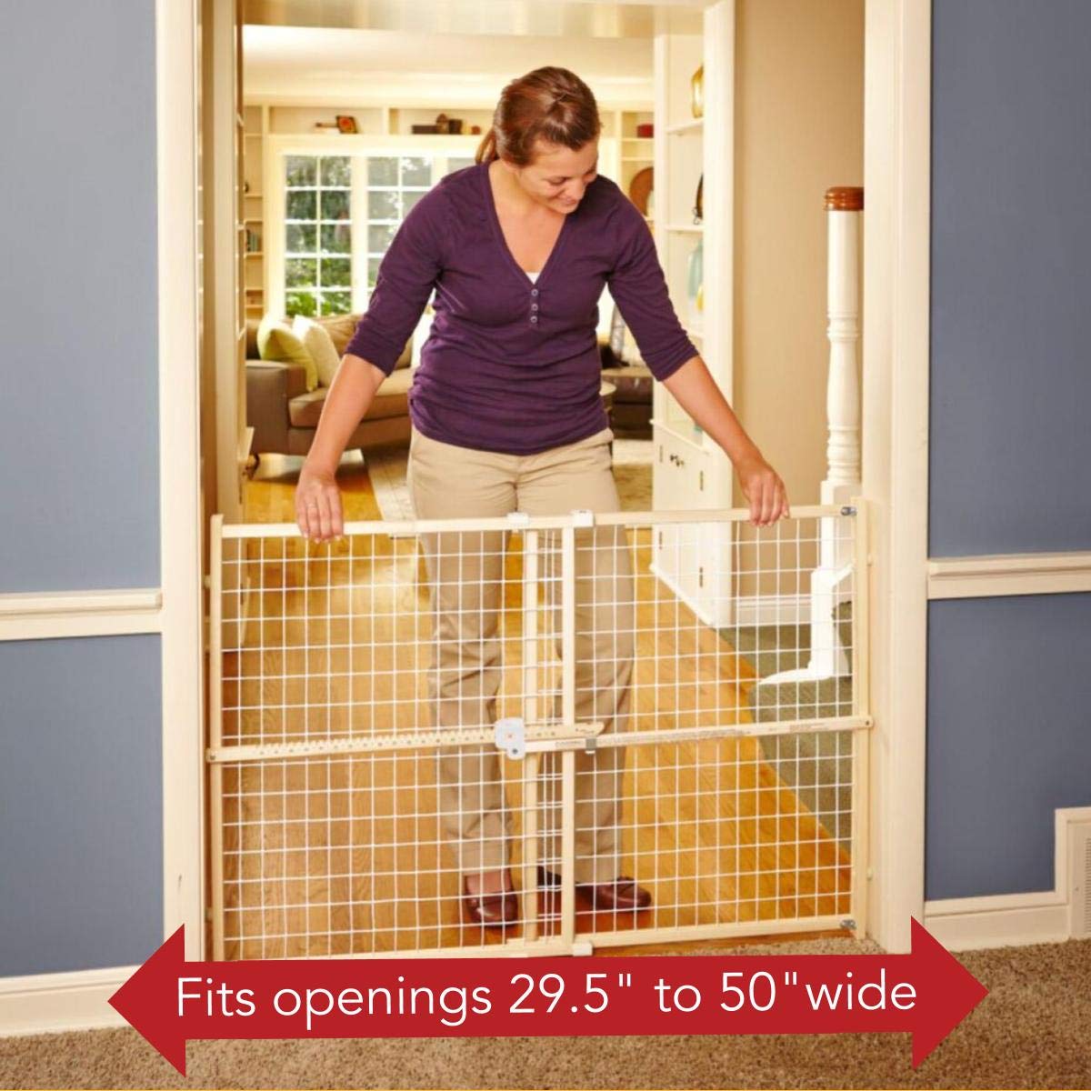 extra wide mesh baby gate