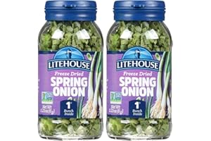 Litehouse Freeze Dried Spring Onion - Fresh Spring Onion, 1 Bunch Inside, Fresh Taste, Gluten Free, Keto Friendly, No Refrigeration - 0.23 Ounce, 2-Pack