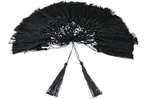 VAPKER 100 Pieces Black Tassels 13cm/5-Inch Silky Handmade Soft Tassels Floss Bookmark Tassels with 2-Inch Cord Loop for Jewelry Making, DIY Projects, Bookmarks