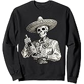 Dia De Los Muertos Costume Day of The Dead Sugar Skull Sweatshirt