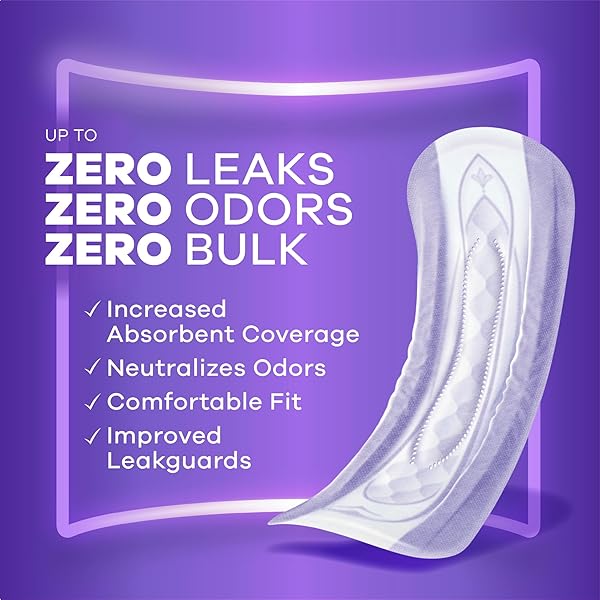 ALWAYS DISCREET ADULT INCONTINENCE PADS FOR WOMEN, MODERATE ABSORBENCY, LONG LENGTH, POSTPARTUM PADS, 52 COUNT