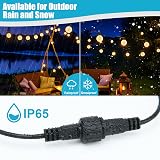 Dalugo 10M IP65 Waterproof Outdoor Festoon Lights Extension Lead Wire 2 Pin view 4
