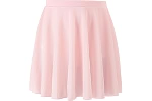 SPFASZEIV Ballet Skirts for Girls Pull On Toddler Ballet Skirt Girls Elastic Mesh Ballerina Dance Skirt