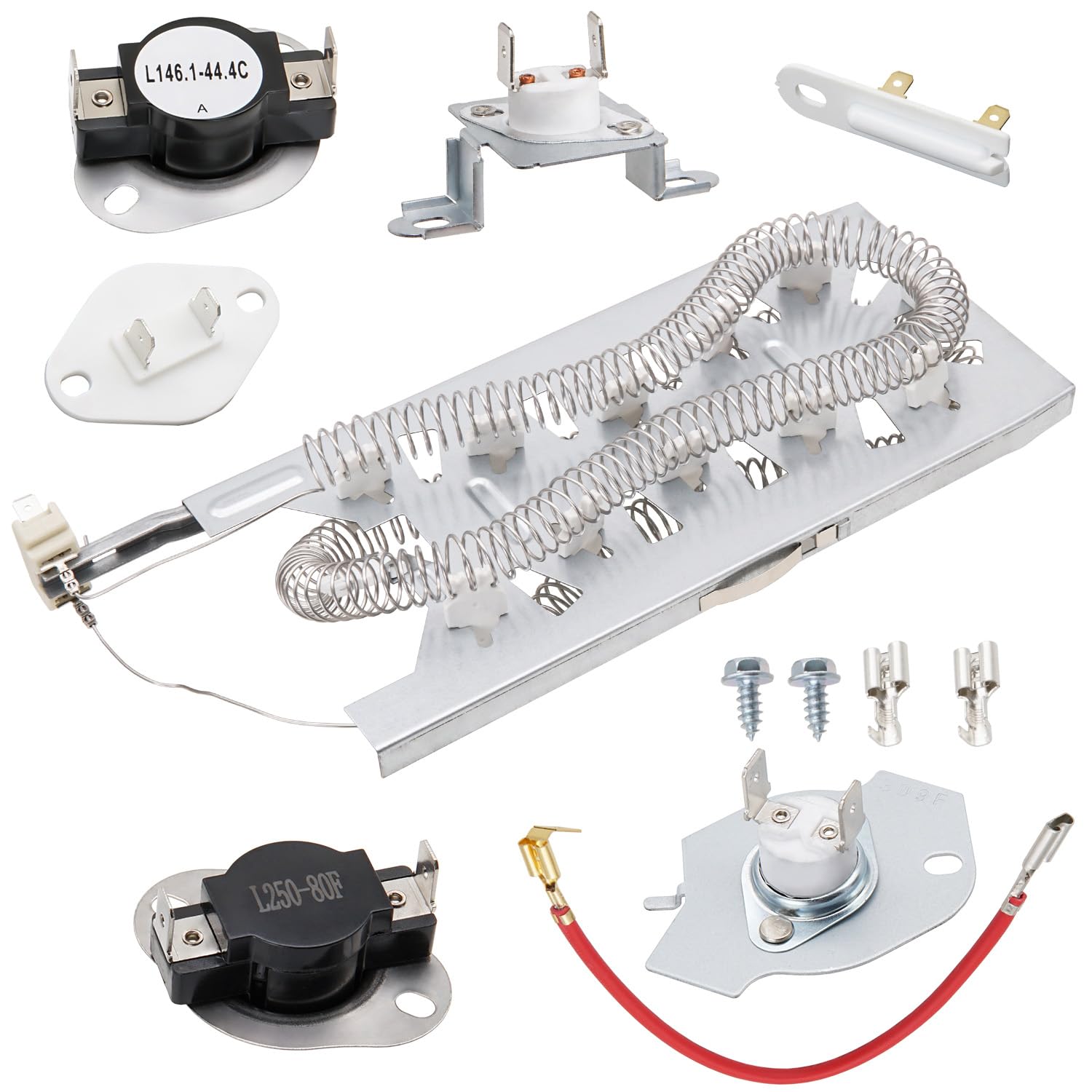 Photo 1 of Dryer Heating Element Kit Compatible With Whirlpool WED5620HW2 WED6620HC0 WED6620HC1 WED6620HC2 WED5800BW0 WED6120HW1 WED6620HW1 WED6620HW0 WED5700XW0 WED6120HW0 WED5610XW1 WED5600XW0