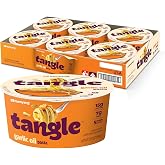 Tangle Garlic Oil Instant Pasta Bowl, 15g Protein Spaghetti, 7g Fiber 6pk | 15g protein, 7g fiber per serving; Roasted garlic and olive oil with a spicy kick; Air-dried chickpea noodle; Microwave-ready