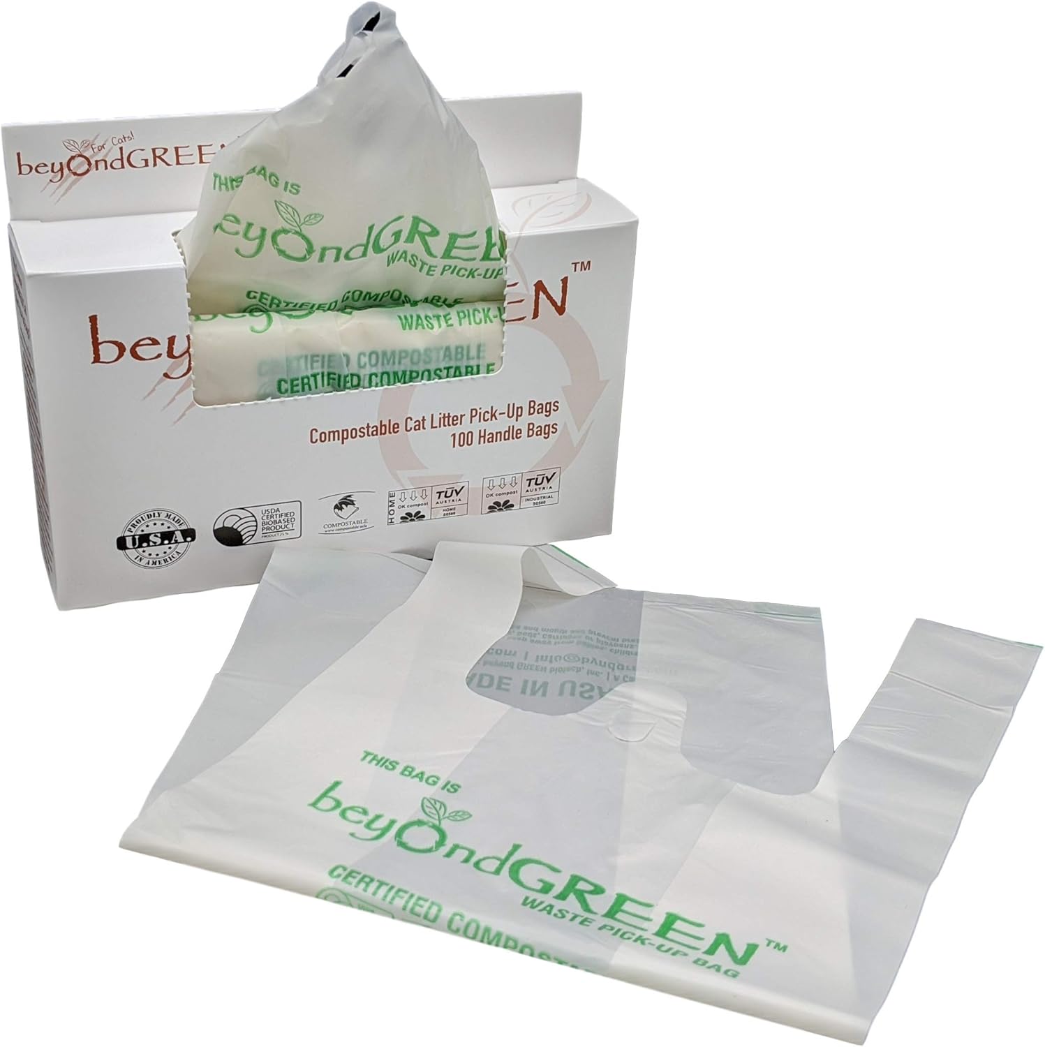 Cat Poop Litter Waste Bags 100 Compostable Litter Bags Easy Tie