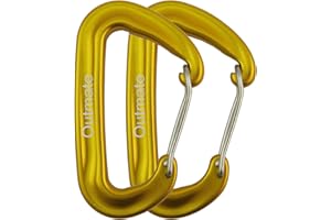 Outmate 12kN Heavy-Duty Carabiner Clips - Durable, Lightweight Aluminum Alloy Carabiners for Hiking, Camping, Keychains, Dog Leashes, Hammocks & More