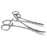 Set of 2 Pcs 5.5" Straight & Curved Kelly Hemostat