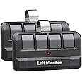 LiftMaster 894LT 4-Button Learning Garage Door Opener Remote Control - with Visor Clip - Use with myQ App - Works with Up to 4 Doors - Learning Remote Garage Door Opener - Sends a New Code - 2 Pack