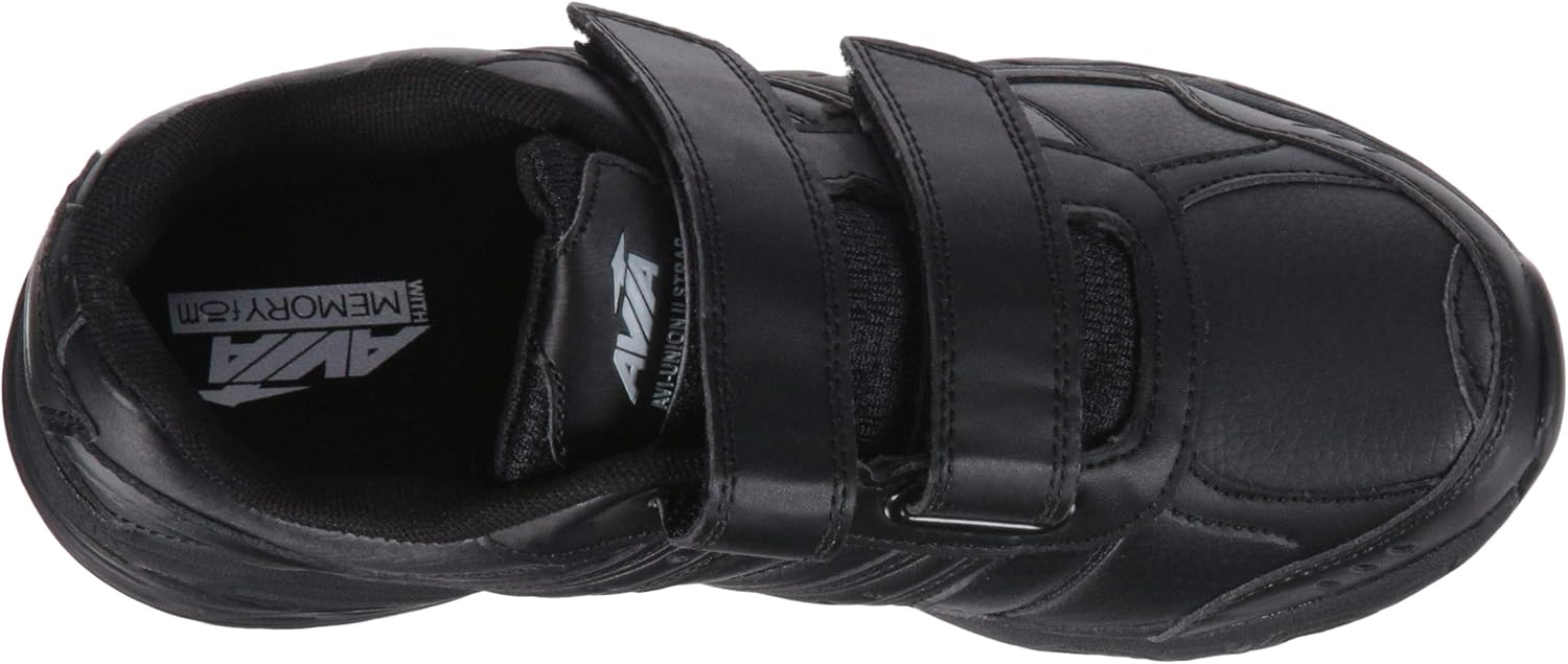 Avia Avi-Union II Velcro Non Slip Shoes for Women – Comfort Safety Shoes for Work, Nursing, Restaurants, & Walking – Black or White: Shoes