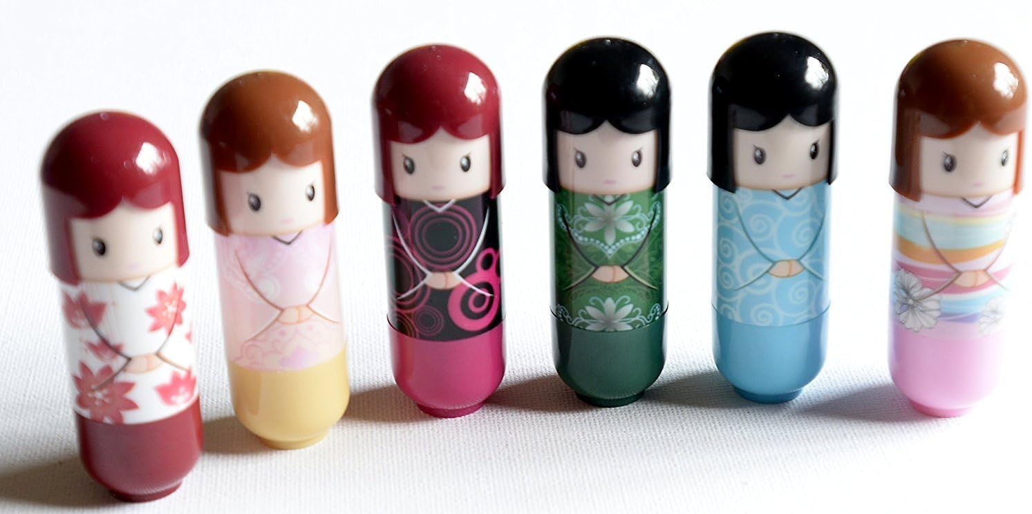 little japanese girl magic lip balm (set of 6)