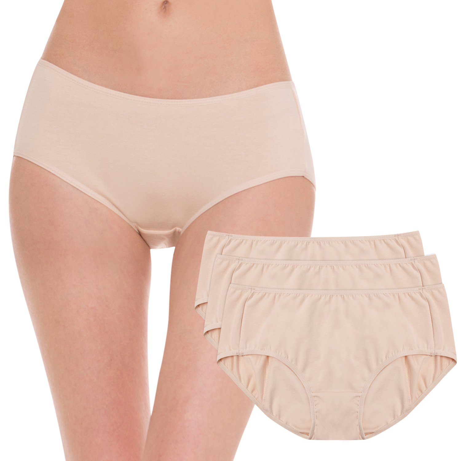 Period Panties 3 Pack Disposable Menstrual Underwear with