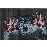 Horror Ghost 3D Transparent Car Back Rear Window