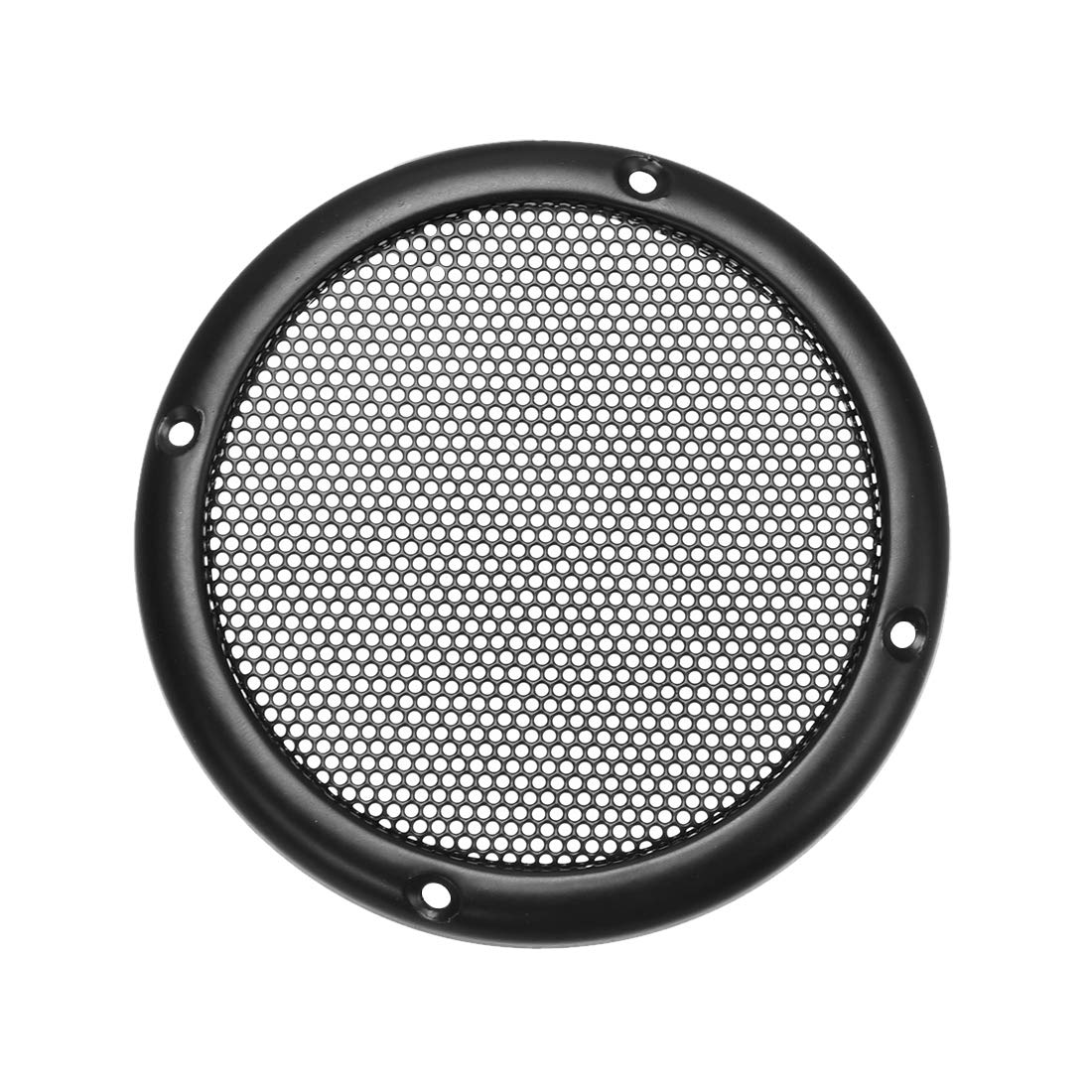 sourcing map Speaker Grill Cover 3.5 Inch 96.7mm Mesh Decorative Circle Subwoofer Guard Protector Black
