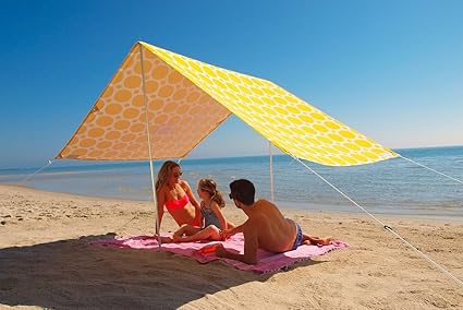 Hollie And Harrie Luxury Beach Sheltershade Tent Morning Sunshine