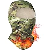 Fleece Lined Thicker Balaclava Ski Mask, Winter Warm Camo Face Mask for Men Women, Windproof Neck Gaiter Motorcycle Cycling