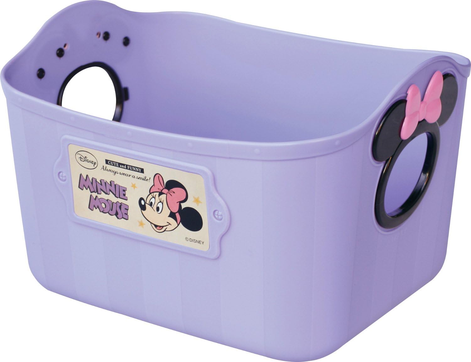 Nishiki Chemical Disney color box Minnie Mouse mini soft bucket SQ5 Violet