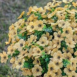 HyeFlora Artificial Fall Flowers Faux Mums for