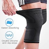 AVIDDA Knee Support Brace 2 Pack Compression Knee Sleeves Arthritis Pain view 5
