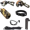 Archery Essential Accessory Upgrade Combo 5-pin Bow Sight, Arrow Rest, Stabilizer, Braided Bow Sling, Peep Sight